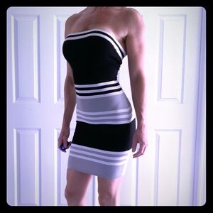 Bcbg strapless dress